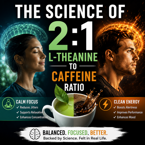 The Science of the 2:1 L-Theanine to Caffeine Ratio