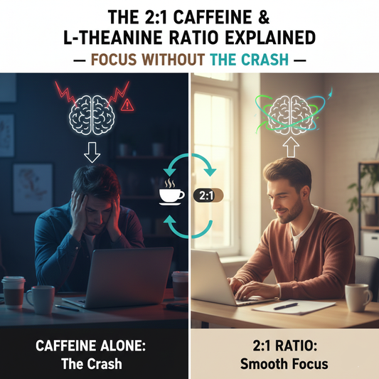 The 2:1 Caffeine & L-Theanine Ratio Explained — Focus Without the Crash